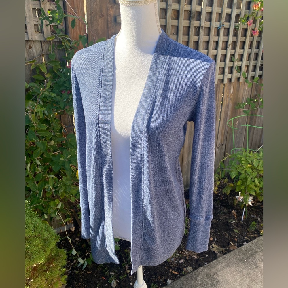 Michael Kors Open Front Blue Color Cardigan Sweater size SP excellent condition